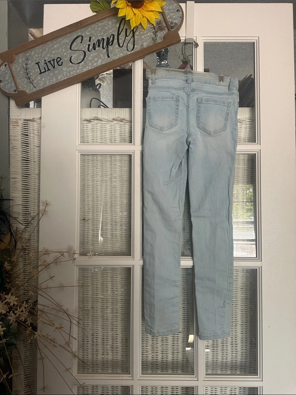 The Children's Place Light Wash Skinny Jeans - Pale Blue